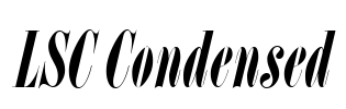 LSC Condensed Font Image