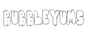 BubbleYums Font Image