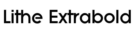 Lithe Extrabold Font Image