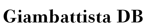 Giambattista DB Font Image
