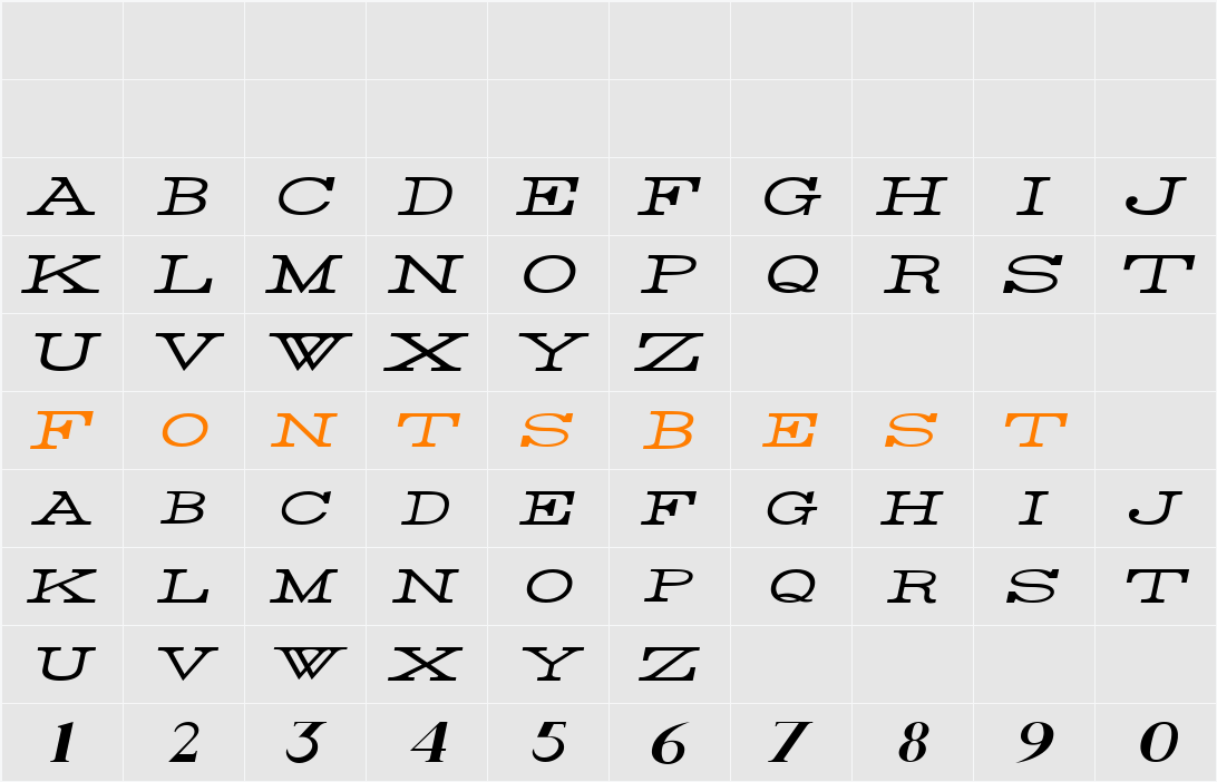 Rider Wide Character Map