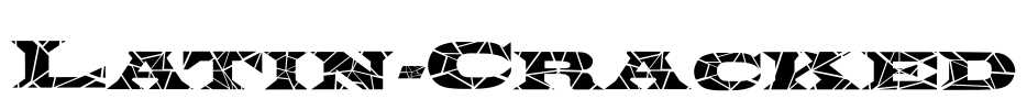Latin-Cracked Font Image