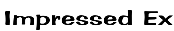 Impressed Ex Font Image