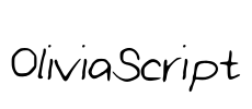 OliviaScript Font Image
