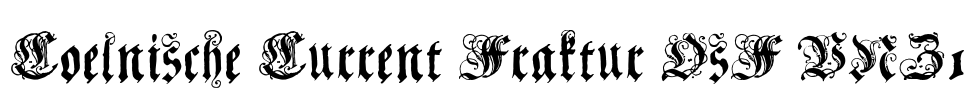 Coelnische Current Fraktur OsF UNZ1