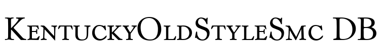 KentuckyOldStyleSmc DB Font Image