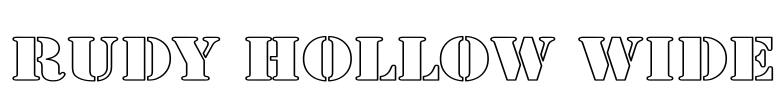 Rudy Hollow Wide Font Image