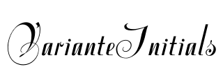 VarianteInitials Font Image