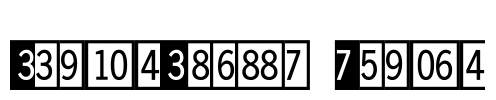 DoubleDigits Square Font Image