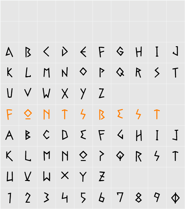 Gelio Pasteli Character Map