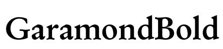 GaramondBold