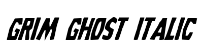 Grim Ghost Italic
