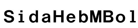 SidaHebMBol Font Image