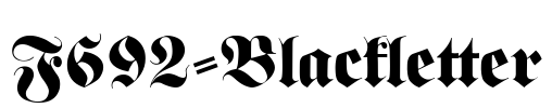 F692-Blackletter