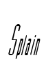 Splain Font Image