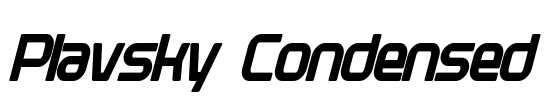 Plavsky Condensed
