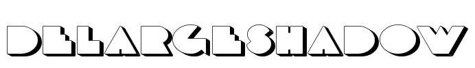 DeLargeShadow Font Image