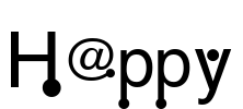 H@ppy Font Image
