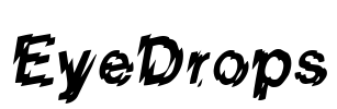 EyeDrops Font Image