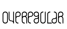 overegular Font Image