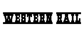 Western Rail Font Image