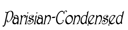 Parisian-Condensed Font Image