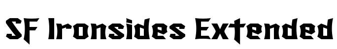 SF Ironsides Extended Font Image