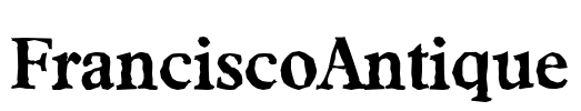 FranciscoAntique Font Image