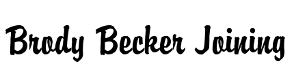 Brody Becker Joining Font Image