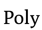 Poly Font Image