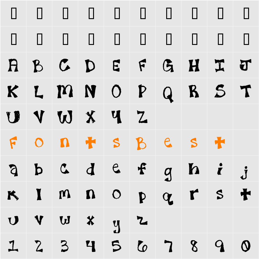 7th FadFace Character Map