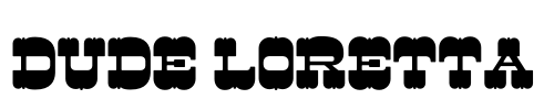 Dude Loretta Font Image