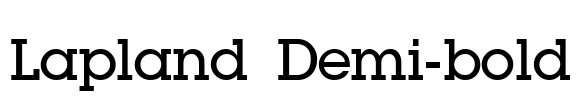 Lapland Demi-bold Font Image