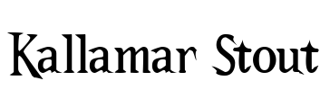 Kallamar Stout Font Image
