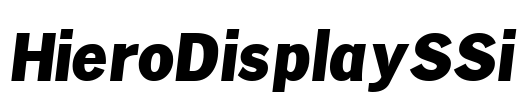 HieroDisplaySSi Font Image