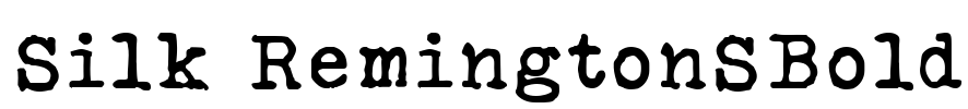 Silk RemingtonSBold Font Image