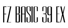 FZ BASIC 39 EX Font Image
