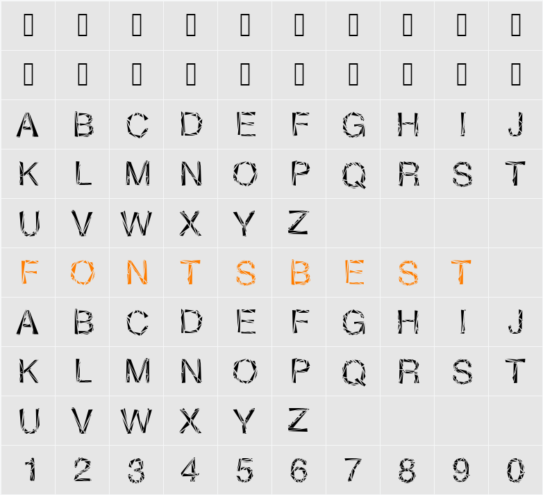 FourSixteenSixteen Character Map
