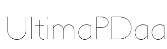 UltimaPDaa Font Image