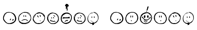 Sketchy Smiley Font Image