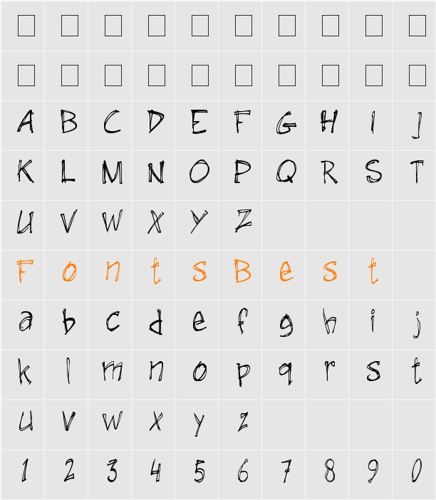 GuRu Character Map