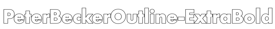 PeterBeckerOutline-ExtraBold