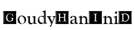 GoudyHanIniD Font Image