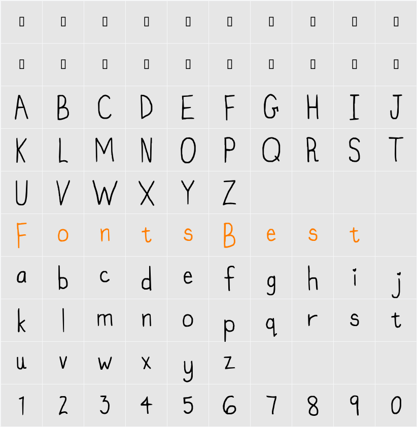 my font isnt funky enough Character Map