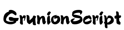 GrunionScript Font Image