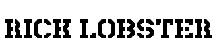 Rick Lobster Font Image