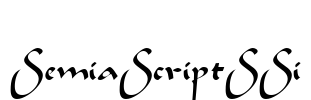 SemiaScriptSSi Font Image