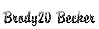 Brody20 Becker Font Image