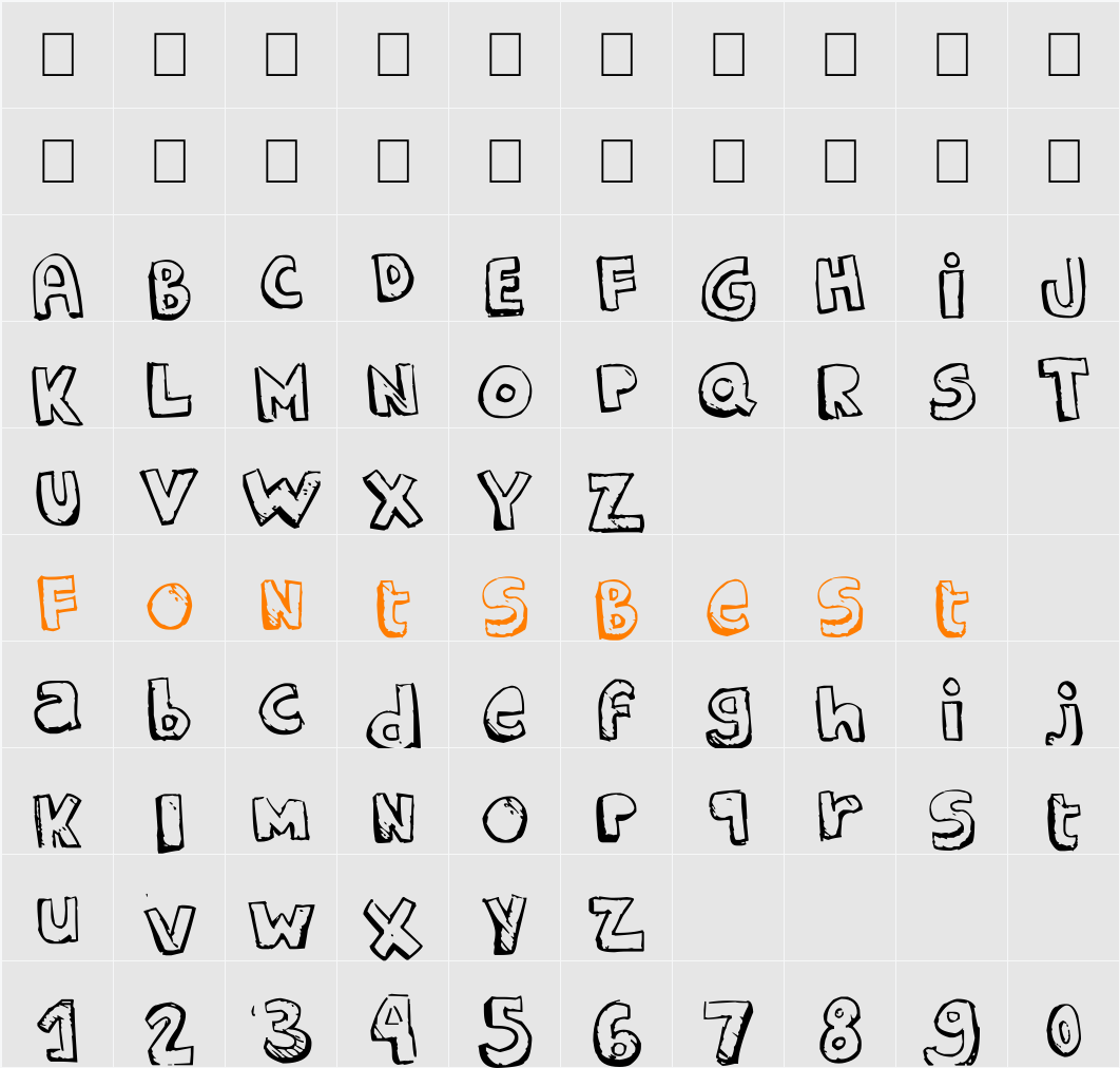 STARGUIDES Character Map