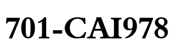701-CAI978